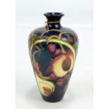 MOORCROFT; a 'Queen's Choice' pattern tubeline decorated inverted baluster vase with flared rim,