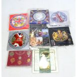 Nine Great Britain and United Kingdom brilliant uncirculated coin collections/sets for the years