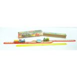 A boxed Technofix 289 tinplate train set comprising two tenders and fold-out track,