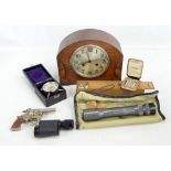 A small mixed lot of collectors' items including a Russian monocular with certificate,