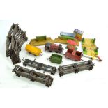 A collection of tinplate railway accessories,