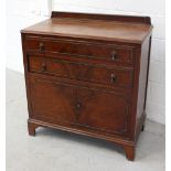 A 1930s walnut chiffonier,