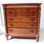 A Victorian mahogany Scotch chest,