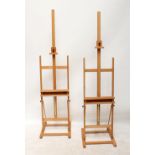 A pair of modern easels (2).