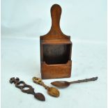 A 19th century mahogany church offertory box,