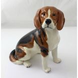 A Beswick fireside beagle, height 32cm.