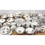 A large quantity of Worcester 'Evesham' pattern oven-to-table ware, tea and dinner ware (2).