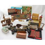 A collectors' lot to include vintage games, 'Draw the Easy Way', 'Alpha-Beta-Set', dominoes,