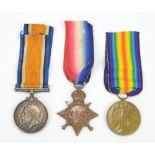 A WWI medal trio awarded to 3239 Pte. W. H.