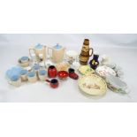 A quantity of decorative ceramics including Carlton Ware, Bunnykins, etc.