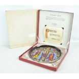 A limited edition Poole Pottery 'Cathedral Plate', numbered 363/1000, in box.