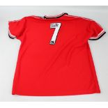 GEORGE BEST; an Umbro replica Manchester United 1999-2000 no.