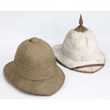 Two military sun hats,