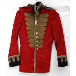 A red dress jacket with St Stephen's Club buttons to front,