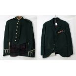 A Queen's Own Highlanders dress uniform comprising 1955 pattern jacket with internal military issue