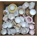 A mixed group of ceramics including Tuscan China floral decorated part tea set,