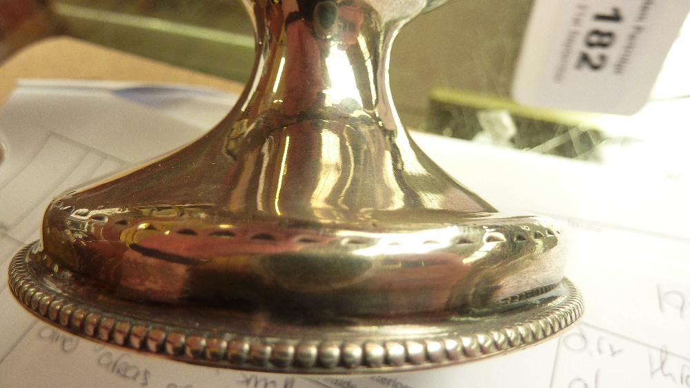 JOSEPH JACKSON; an Irish George III hallmarked silver footed bowl with swing handle, - Image 2 of 3