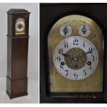 A German mahogany longcase clock of small proportions,