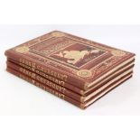 LANDSEER'S WORKS; four volumes in gilt tooled bindings.