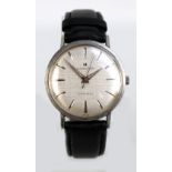 HAMILTON; a gentleman's stainless steel vintage automatic wristwatch, the case numbered 4077-3,