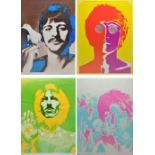 THE BEATLES; an original 1971 set of psychedelic posters,