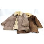 Two sheepskin lined coats.