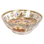 A 19th century Spode's Imperial transfer decorated and hand coloured circular bowl,