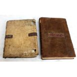 An interesting pair of books identified as the 'Kinderton Court' and 'Kinderton Fee Court Book
