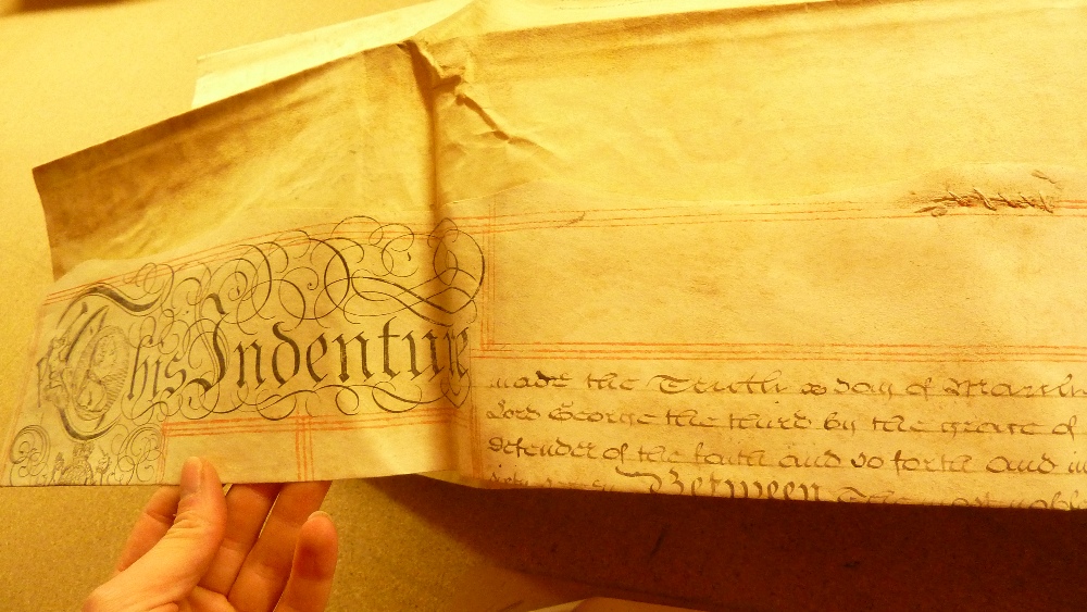 An interesting group of 17th century and later indentures and leases on vellum and parchment - Bild 6 aus 18