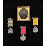 A Crimea, Turkish Crimea and Baltic Medal trio awarded to J. Morton R.M.