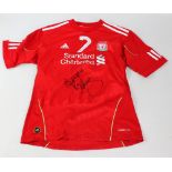 SIR KENNY DALGLISH; a replica no.7 signed shirt, further inscribed 'Best Wishes', small size.