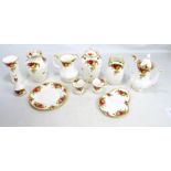 A mixed lot of Royal Albert 'Old Country Roses' to include tea ware, vases, bowls, etc.