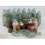 A collection of codd bottles to include E Clifton & Co of Stockport examples,