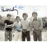 THE BEATLES; a signed black and white photograph inscribed 'To Pat',