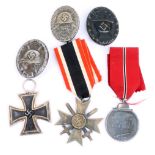 A Third Reich Eastern Front Medal, 1813-1939 Iron Cross,