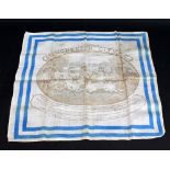 A Manchester City FC handkerchief, circa 1913,