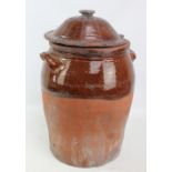 A large Buckley Ware jar and cover, height 59cm (af).