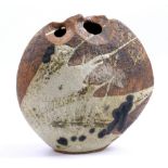 ROBERT FOURNIER (1915-2008); a stoneware pebble vase, incised RF mark, height 19cm.