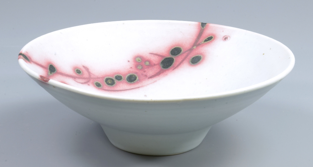OLDRICH ASENBRYL (born 1943); a porcelain bowl, diameter 26cm.