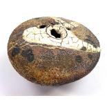 ROBERT FOURNIER (1915-2008); a stoneware pebble vase, diameter 15.5cm.