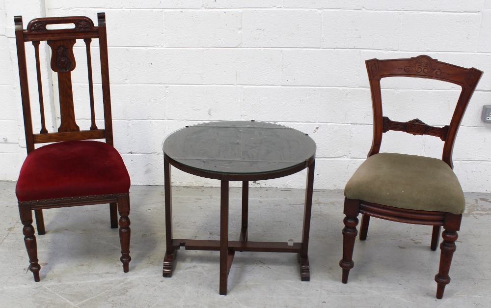 A Far Eastern style gong table with tilt-top on twin gate legs,