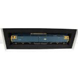 A boxed Heljan 4881 O gauge Class 47 diesel-electric locomotive in blue with BR decals,