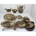 A large collection of maritime interest silver-plated ware marked with various shipping lines to