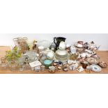 A quantity of ceramics to include Royal Doulton 'Sonnet' teaware, ornamental items, glasses etc.
