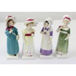 Four Royal Doulton ladies, HN2800 'Carrie', HN2802 'Anna', HN2801 'Lori' and HN2799 'Ruth',