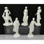 Five Royal Worcester figures from the '1920s Vogue Collection'; 'Evie 1923', 'Bea 1922',