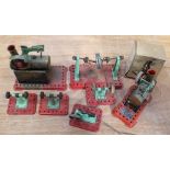 A quantity of Mamod items to include two static engines, a boxed Power Press etc.