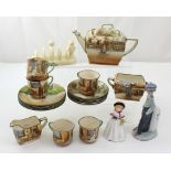 A quantity of ceramics to include Royal Doulton Dickens series ware, a Lladró figure of a boy,