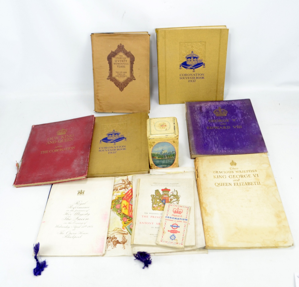 A group of various royal memorabilia to include an Edward VIII handkerchief,