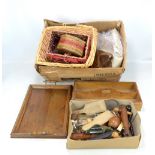 A mixed lot of kitchenalia including a knife sharpener by Joseph Rodgers of Sheffield,